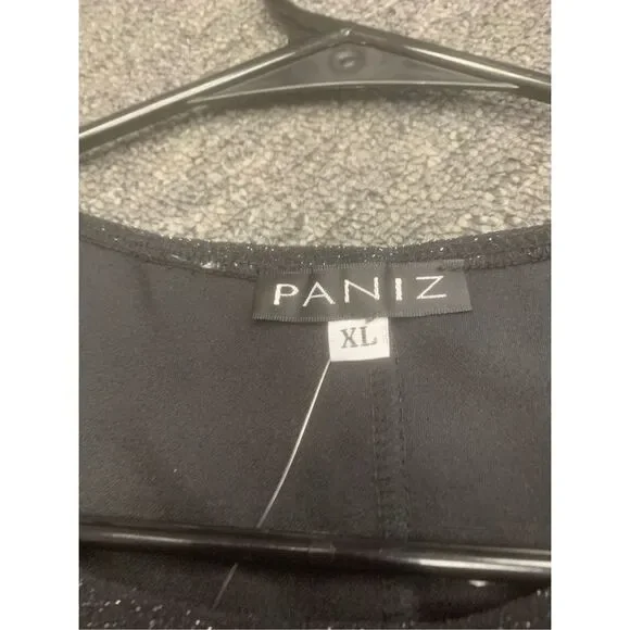 Metallic Sparkly Colorblock blouse - Picture 2 of 3